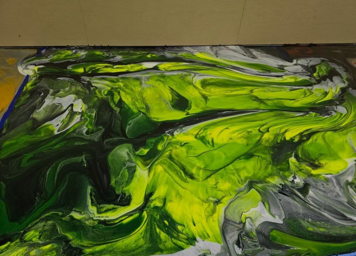 Epoxy — Green & Yellow Metallic