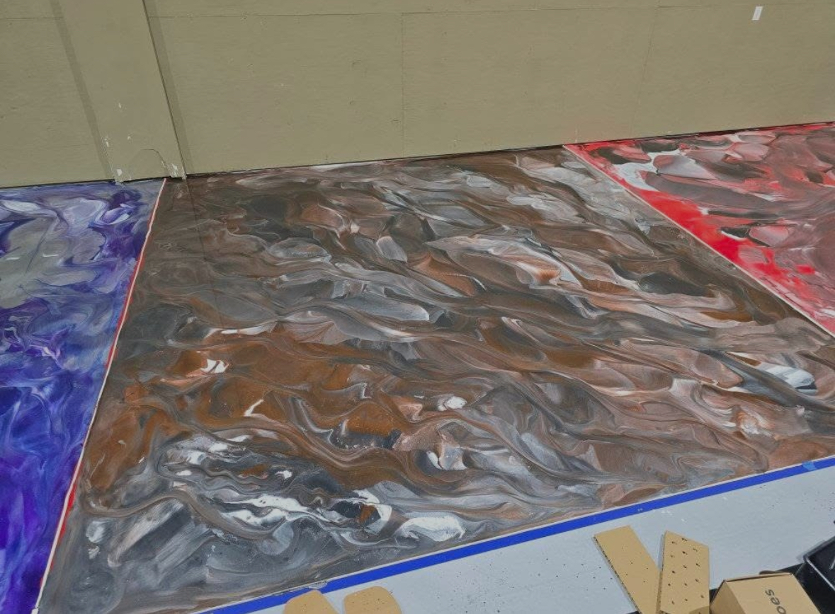 Epoxy — Brown & Grey Metallic